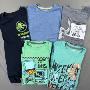 Boys Graphic T-Shirt Lot 5 Pack Old Navy Jurassic World Gaming Casual‎ Tees
